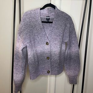 Purple Woven Knit GAP Cardigan